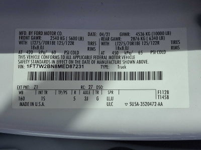 2021 Ford Super Duty F-250 SRW XL