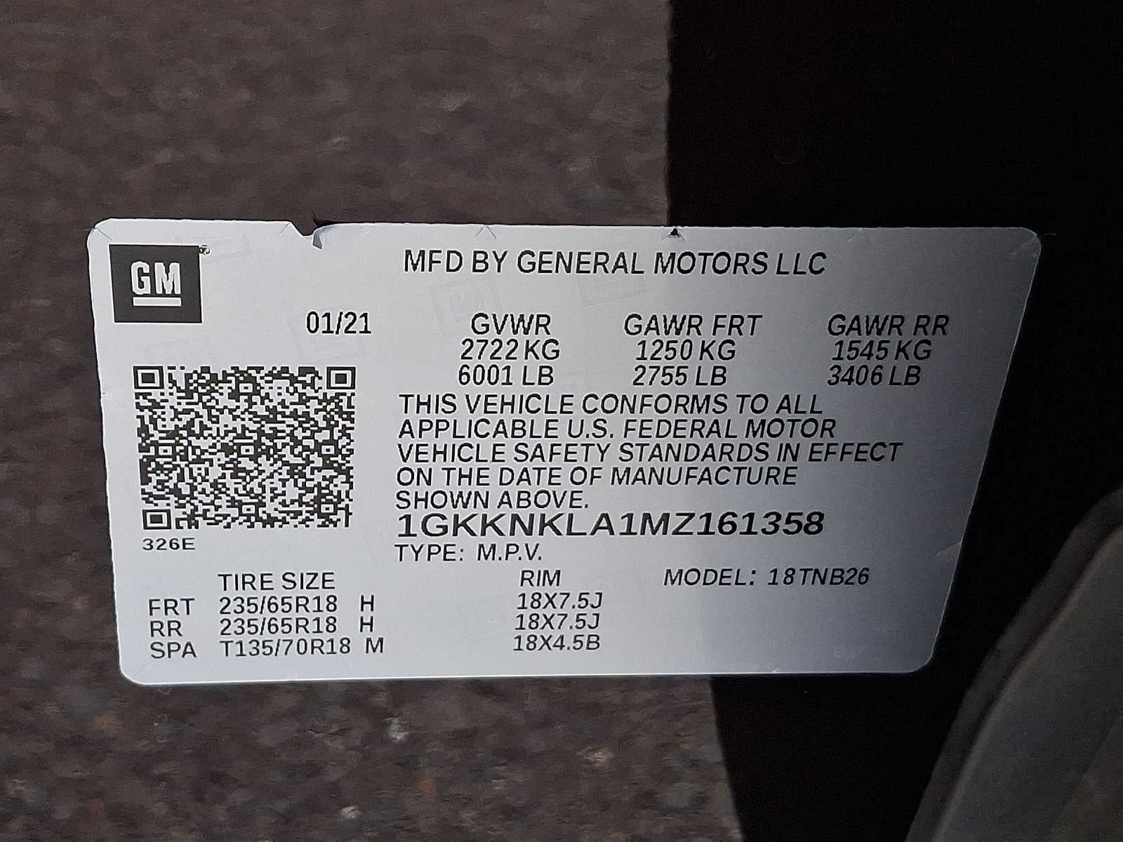 2021 GMC Acadia SLE