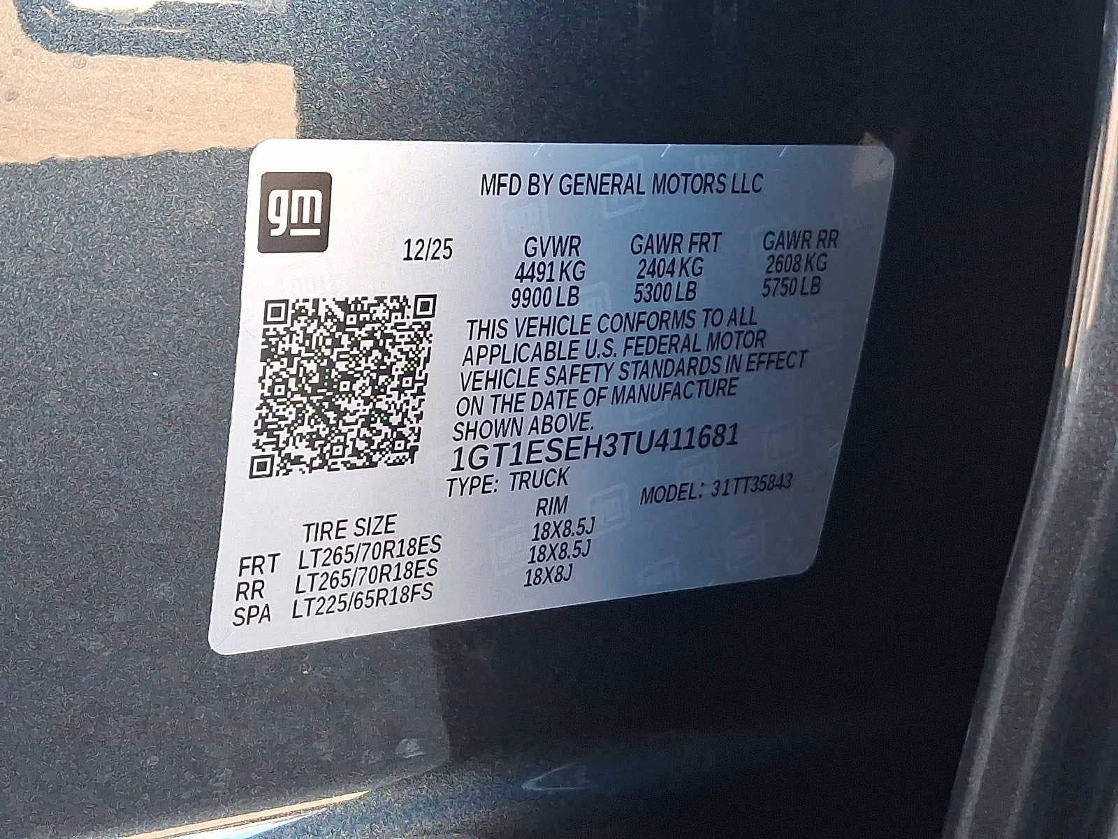 2026 GMC Sierra EV Elevation Standard Range