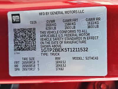 2026 GMC Canyon Elevation