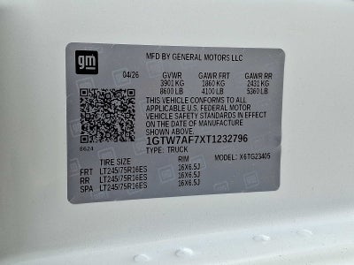 2026 GMC Savana Cargo Work Van