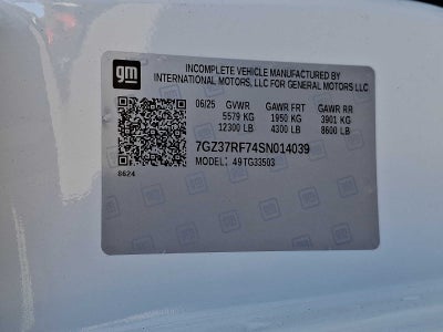 2025 GMC Savana Cutaway 3500 1WT