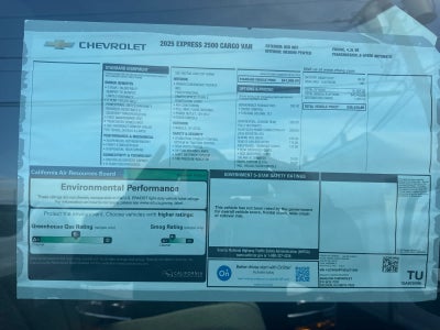 2025 Chevrolet Express Cargo 2500 WT