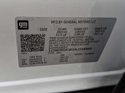 2022 Chevrolet Traverse LT Cloth