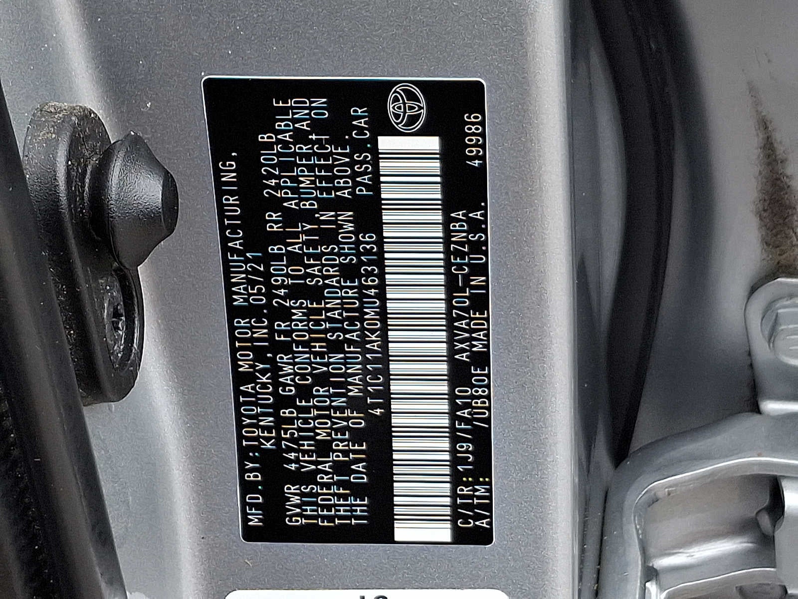 2021 Toyota Camry LE
