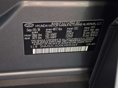 2019 Hyundai Santa Fe SE