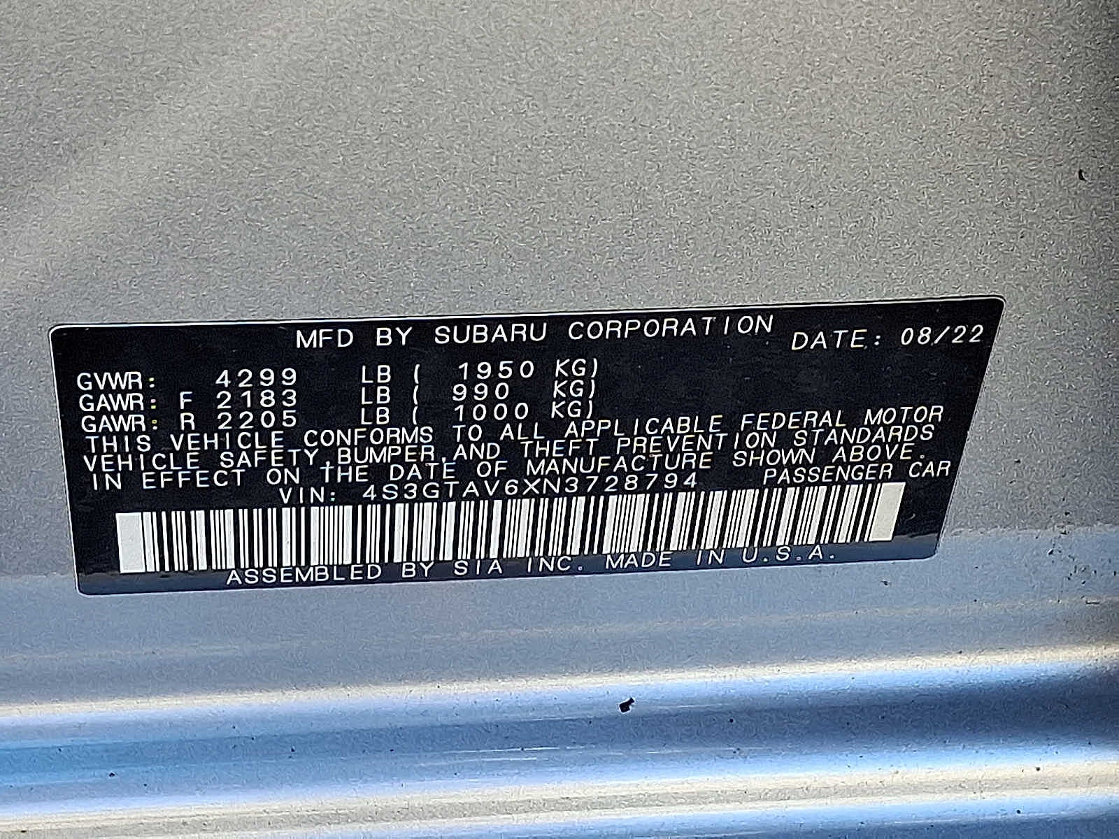 2022 Subaru Impreza Premium