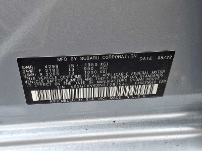 2022 Subaru Impreza Premium