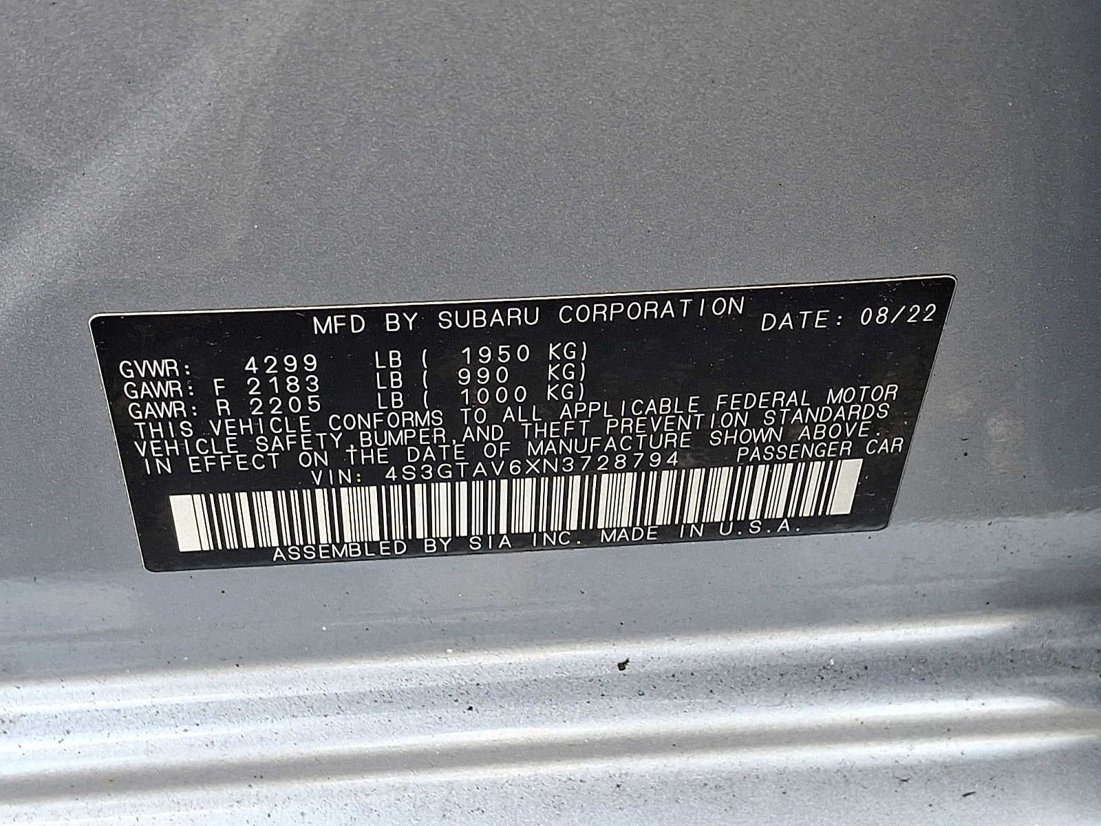 2022 Subaru Impreza Premium